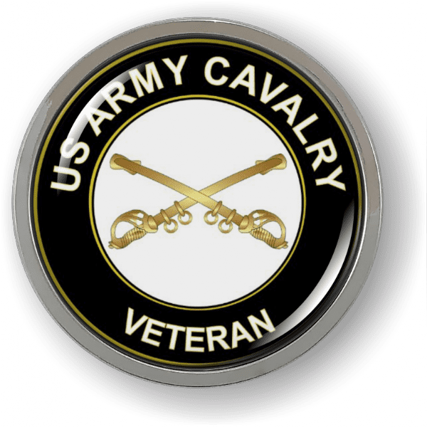U.S. Army Cavalry Veteran 3D Emblem